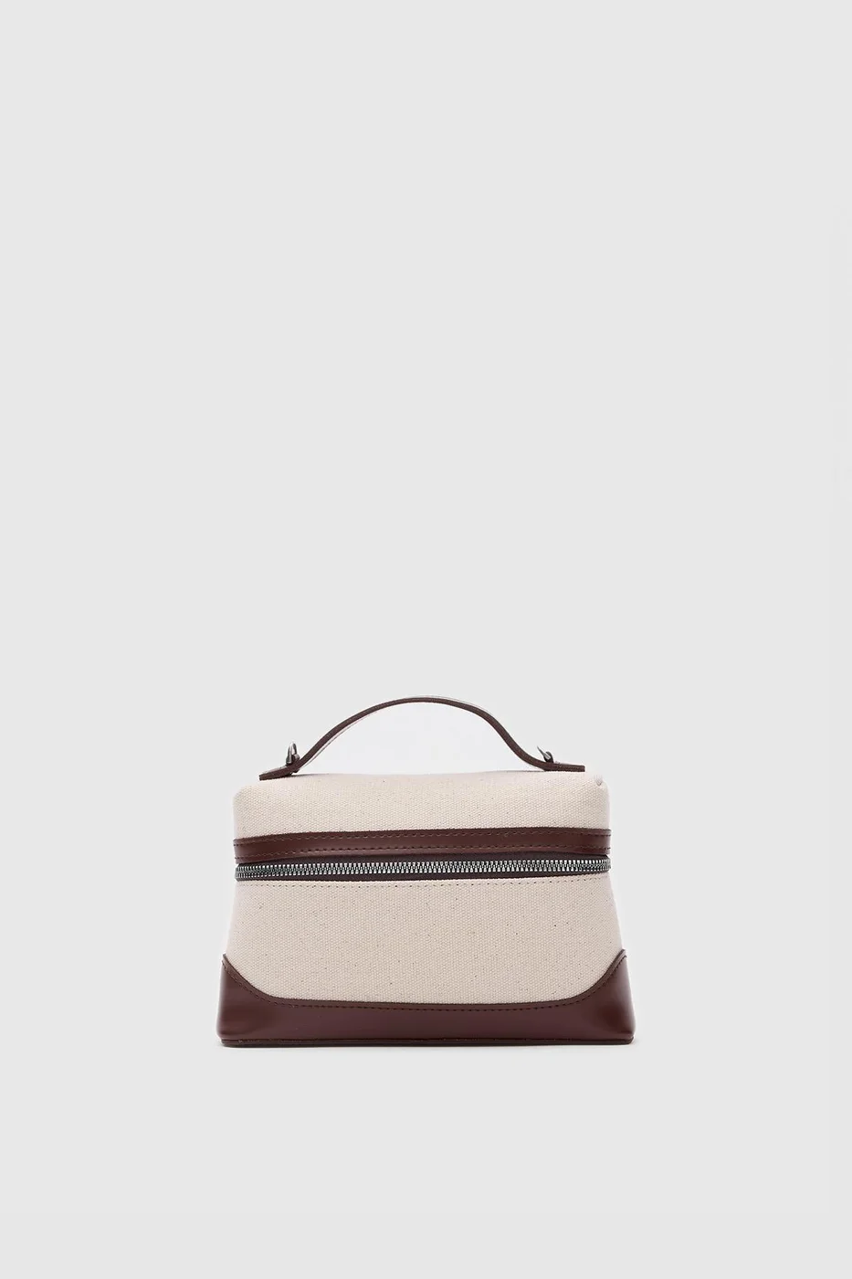 faux leather crossbody bag in cream-tan